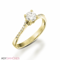 Picture of 0.40 Total Carat Classic Engagement Round Diamond Ring