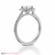 Picture of 0.74 Total Carat Halo Engagement Round Diamond Ring